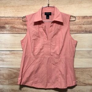 Ann Taylor Petites Side Zip V-Neck Sleeveless Top